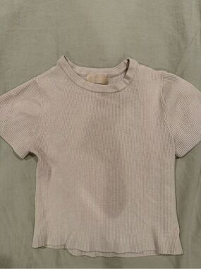 nuuds Ribbed Short Sleeve Tee - Cream